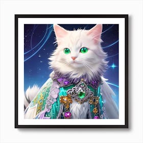 Cat In A Costume Art Print