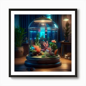 Aquarium In A Glass Dome Art Print