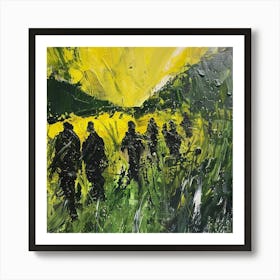 Soldiers In The Field Art Print