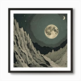 Moon In The Mountains Póster