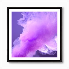 Purple Smoke Art Print