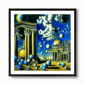 Aeolian Spheres - Yard Art Print