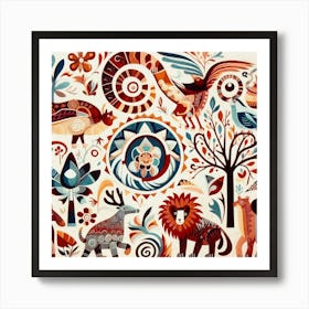 Lush Wildlife 08 Art Print