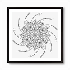 Spiral Mandala 03 Art Print