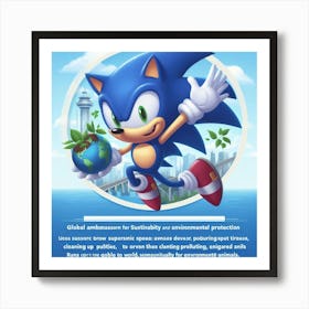 Sonic The Hedgehog 10 Art Print