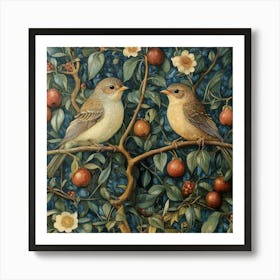 Birds In A Tree Art Art Print