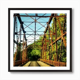 Rusty Bridge Art Print