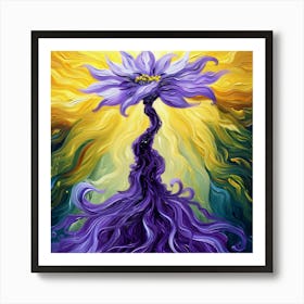 Purple Flower 1 Art Print