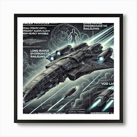 Ionosphere Void Lancer Key Features Converted Art Print