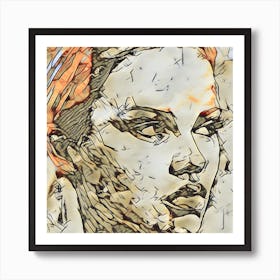 Portrait Of A Woman 57 Art Print