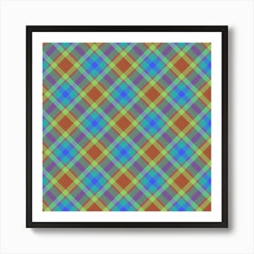 Plaid Fabric 11 Art Print