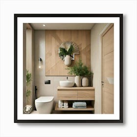 Modern Bathroom Design 1 Art Print