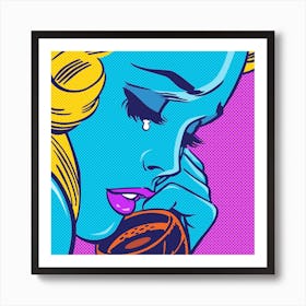 Phonegirl B Art Print