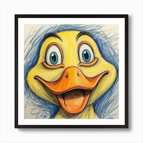 Duck Face 2 Art Print