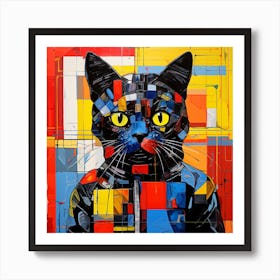 Cat In A Box 1 Art Print