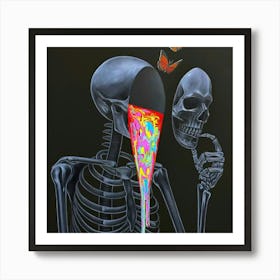 Skeleton Art Print