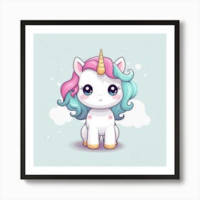 Cute Unicorn 86 Art Print