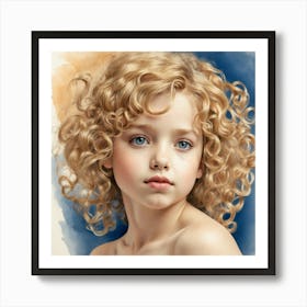 Portrait Of A Young Girl 3 Art Print