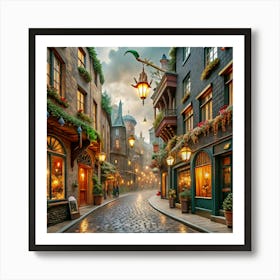 Harry Potter Street Art Print