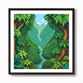 Pixel Jungle Art Print