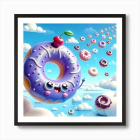 Donuts In The Sky Art Print