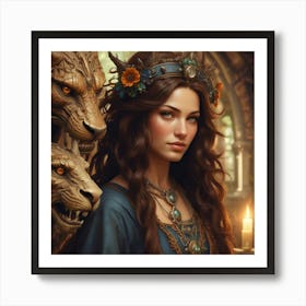 Elven Beauty 1 1 Art Print