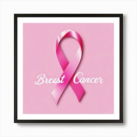 Women Breast Cancer Awareness background in Pink Ribbon international symbol for month October clipart and poster clipart and wall art 7 Poster