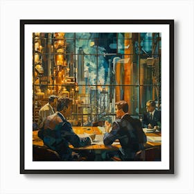 A Investment Strategy Oil Painting Illustration 1718664236 1 Art Print