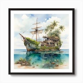 Pirate Ship Art Print