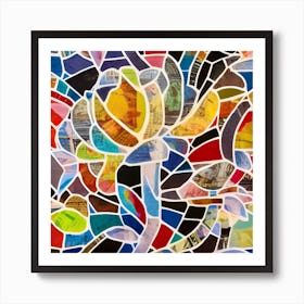 Mosaic Flower Art Print