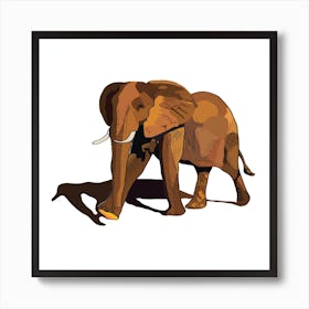 Desert Elephant 2 Art Print