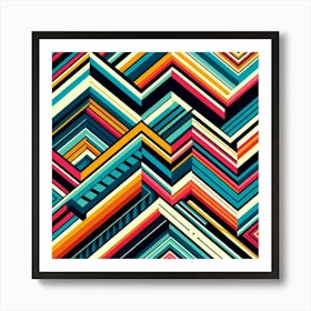 Abstract Geometric Pattern 32 Art Print