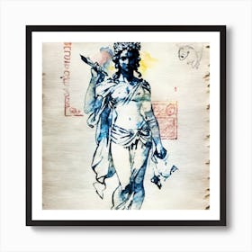Goddess Of The Sea 1 Art Print