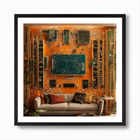 Circuit Board Wall Art Art Print