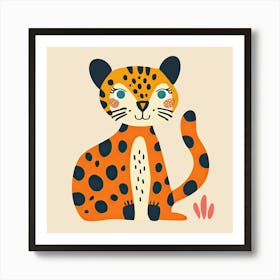 Charming Illustration Jaguar 1 Art Print