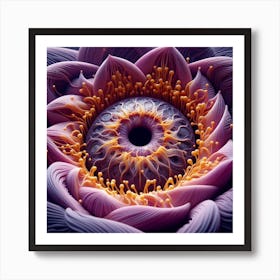 Eye Of Lotus Art Print