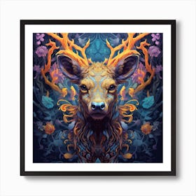 Deer Head 1 Art Print