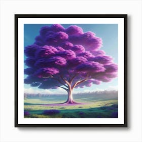 Purple Tree Art Print