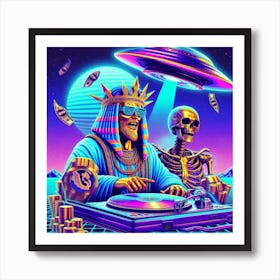 Dj King Art Print