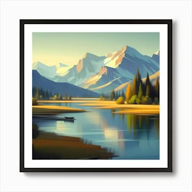 Landscape Painting 140 Art Print