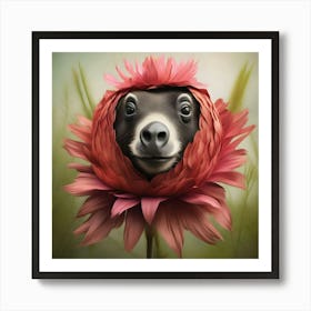 ABSTRACT DOG ART Art Print