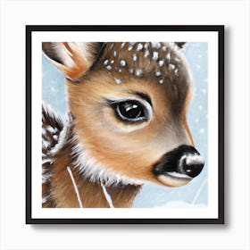 Cute Little Fawn Art Print