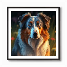 Australian Shepherd 1 Art Print