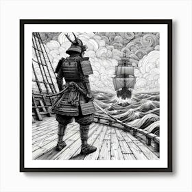 Samurai Art 34 Art Print