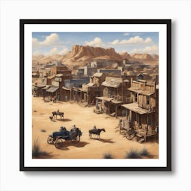 Western Town Art Print