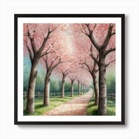 Cherry Blossoms 1 Art Print