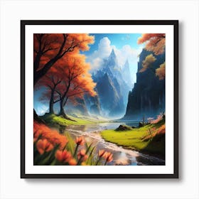 Fantasy Landscape 3 Art Print