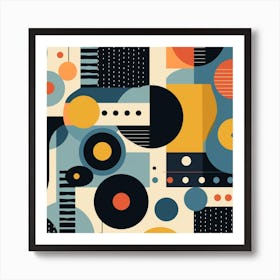 Abstract Geometric Pattern 50 Art Print