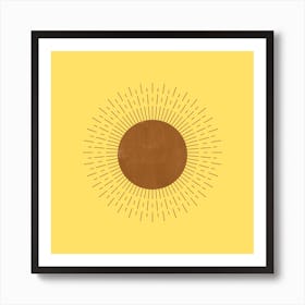 Sun Rays Canva Print Art Print