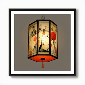 Japanese paper lantern Art Print